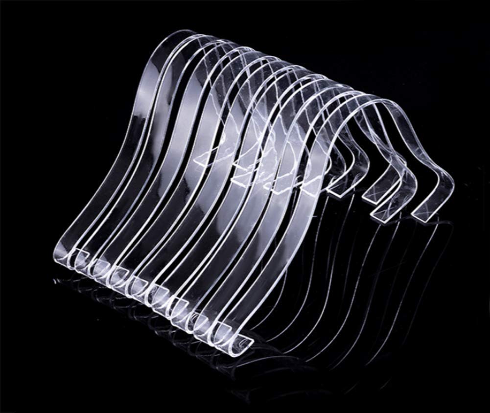 JIHUOO 10 Pcs Clear Acrylic Sandal Shoe Display Stand Shoe Inserts Supports Shoe Shaper