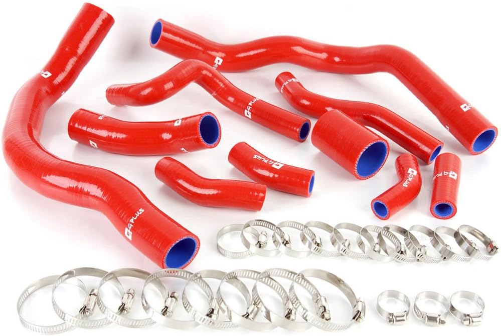 Silicone Radiator Coolant Hose Kit Clamps For BMW MINI COOPER S R53 2001-2006 02 03 04 Red