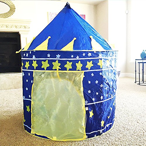 Children Indoor Play Tent Blue Castle Playhouse Tents for Kids Great Gift for Boys and Girls Sure Luxury by Sure Luxury