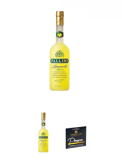 Pallini Limoncello aus Italien 3,0 Liter Magnum + Pallini Limoncello aus Italien 3,0 Liter Magnum + Chateau du COQ Prosecco K