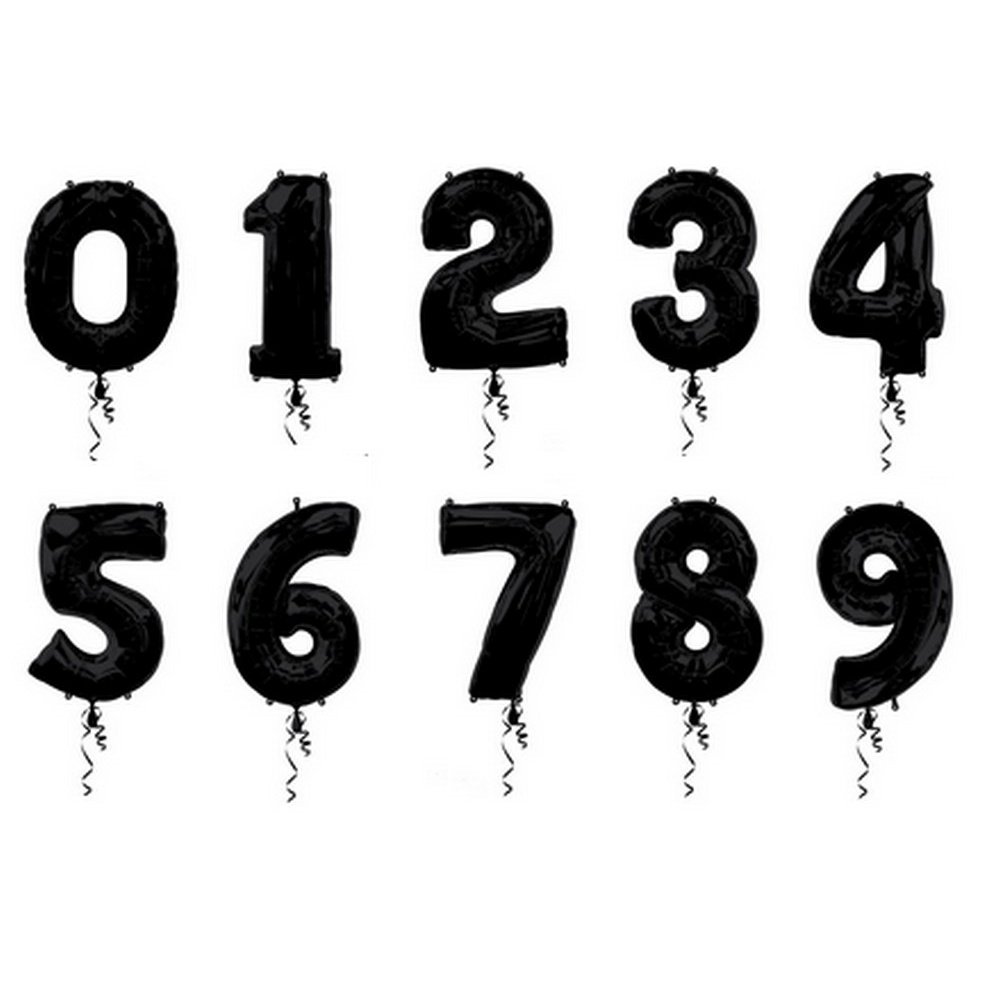 Amscan International Super/Shape Number 5 (Black)