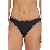 Lucky Brand Womens Marbella Hipster Bikini Bottom, Cheeky Coverage, Swimwear Separates for Women