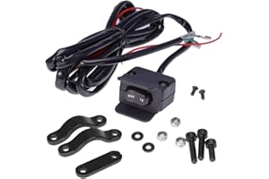 U3STORE 12V Winch Rocker Thumb Switch with Mounting Bracket Handle Bar Control Switch for KFI, WARN, Ramsey, SUPERWINCH, Champion, Venom, Badland etc.