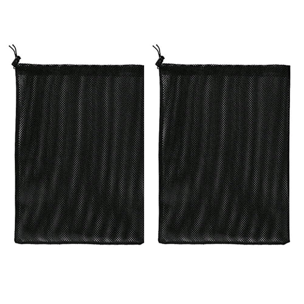 WANGCL 2 Pack Pump Barrier Bag with Drawstring Pond Pump Filter Bag Fish Pond Filter Mesh Bag Home Accessory （31 * 41cm）