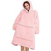 Narecte Cozy Oversized Blanket Hoodie Wearable Blanket Adults Soft Hooded Blanket Hoodie Birthday Gifts for Women Christmas