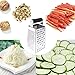 Zestkit Box Cheese Grater Stainless Steel with Silicone Hand Guard Set for Parmesan, Ginger, Vegetable (4 Sided)