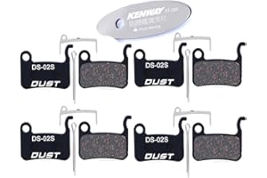 CYCEARTH 4 Pairs Bike Bicycle Disc Brake Pads for Shimano XTR M965 M966 M975, Saint M800, XT M765 M775 M776, SLX M665, LX M58