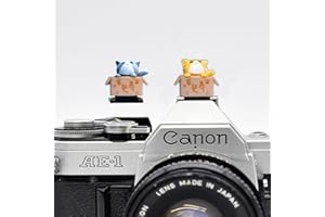 ZOSTLAND Adorable Slr Camera Hot Shoe Boot Cover Cap,Box Shoe Protector,Compatible with Sony Fuji Canon Nikon Pentax Leical. (2pcs Cat)