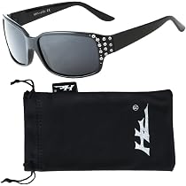 Lunettes De Soleil Polarisées Femme HZ Elettra – Style Sportif Chic Avec Strass
