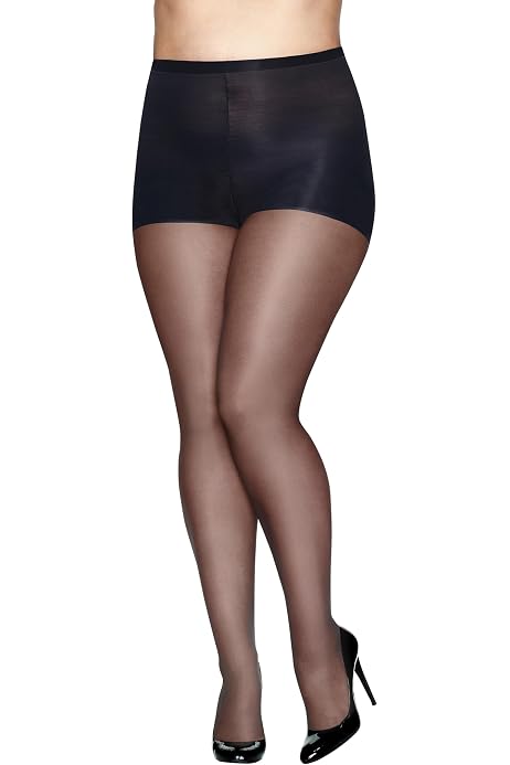 hanes silk reflections plus size