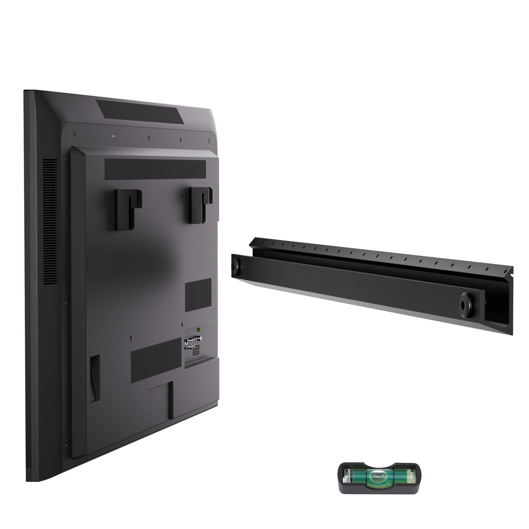 AENTGIU No Stud TV Wall Mount, Studless Drywall TV Mount for 22-55 inch TVs, Low Profile Tv Hanger Max Load 100 lb, No Drill, NO Anchors, Easy Install with All Hardware Included
