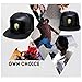 Metal Badges NUKIC Unisex Leather Lion Head Baseball Cap Adjustable Flat Bill Snapback Hat
