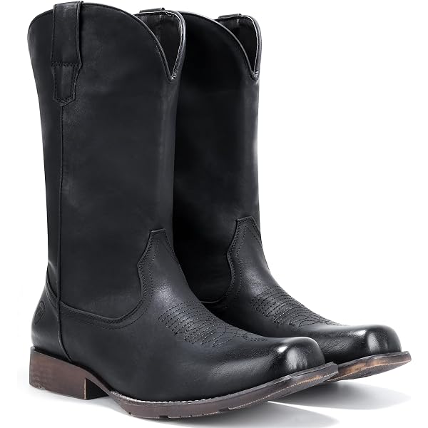 Amazon.com | IUV Cowboy Boots For Men Western Boot Durable  display picture 1
