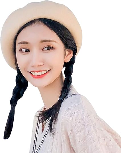 Amazon Co Jp 女性帽子の秋および冬の暖かい方法ウールのベレー帽の画家のドームの傾向の帽子 ニット帽 ベレー帽 帽子 キャップ キッズ ベビー 男の子 女の子 子供 ウール 綿 無地 防寒 保温 可愛い 厚手 保温 春 秋 冬 誕生日 クリスマス 新年 プレゼント ホーム キッチン