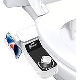 Non-Electric Hot and Cold Water Bidet Attachment Warm & Cold Dual Water Sprayer for Toilet with Self-Cleaning Nozzle, Adjustable Pressure, Front & Rear Wash Easy Installation (Clod Water Bidet-509)