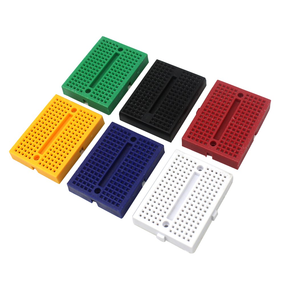 DGZZI 6pcs SYB-170 Mini Solderless PCB Prototype Breadboard 170 Tie Points Protoboard for Test Develop DIY