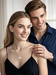 OCJ April Birthstone Necklace 925 Sterling Silver