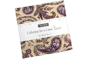 Essence Collection for a Cause Charm Pack by Howard Marcus, 42 5-Inch Precut Fabric Quilt Squares