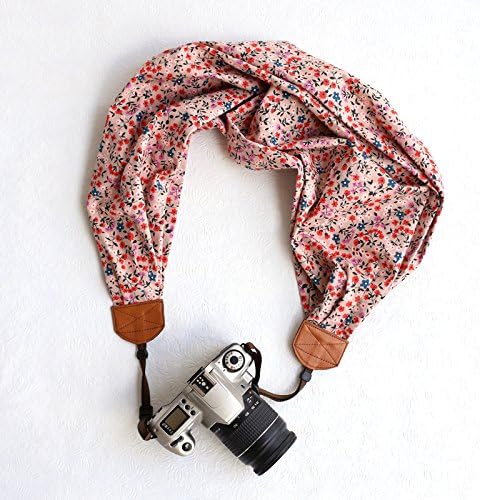 scarf camera strap - sweet alyssum