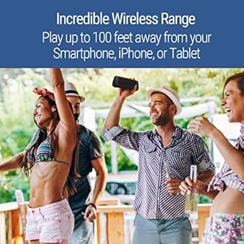 100 feet Bluetooth range