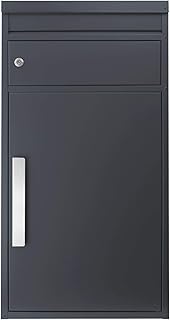 Paketbriefkasten anthrazit-grau Ral 7016 SafePost 65M großer Standbriefkasten Paketbox Paketkasten Scanprodesign