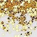 Pengxiaomei 30 g / 1 oz Gold Star Confetti, Plastic Glitter Foil Stars Sequin for Party Decorations