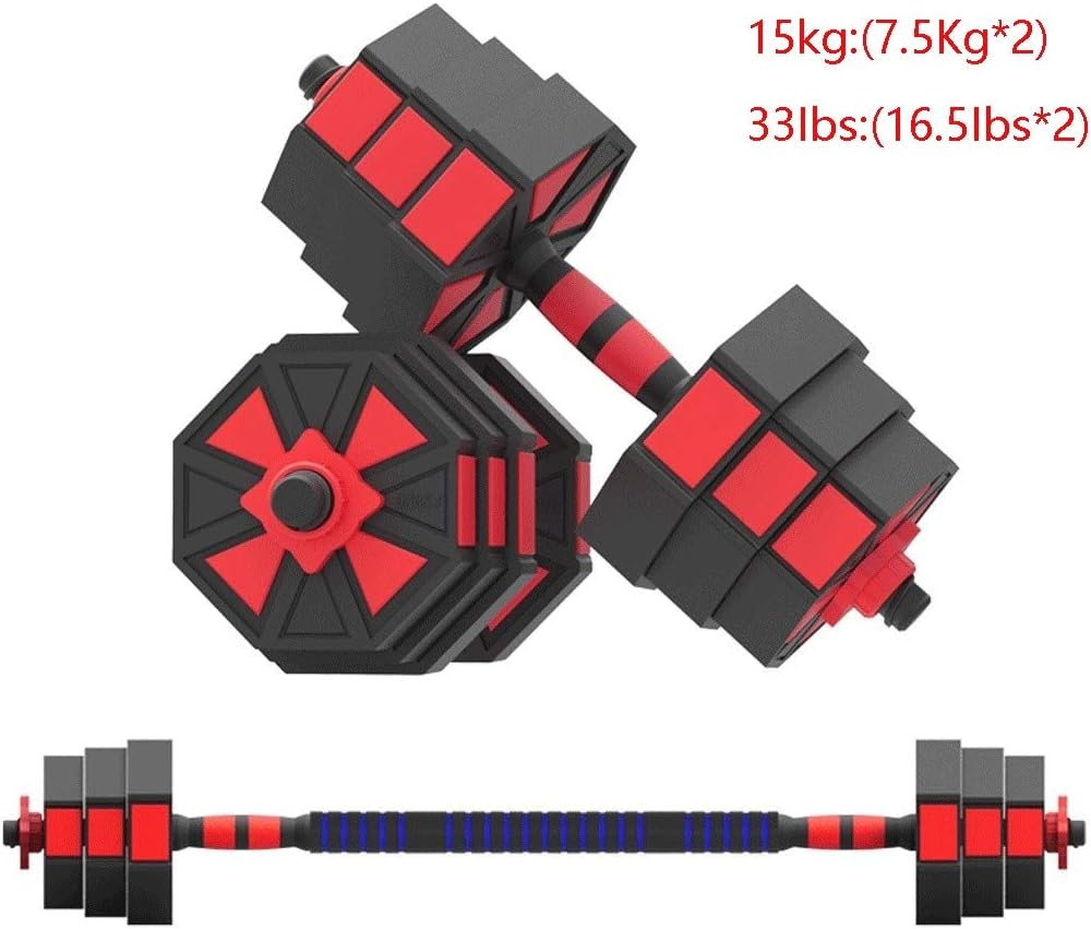 Queen Boutiques Gravity training 1 Pair Dumbbell 2 In 1 Lifting Dumbells Adjustable Barbell Household Gym Training Body Building Fitness Equipment Fitness equipment