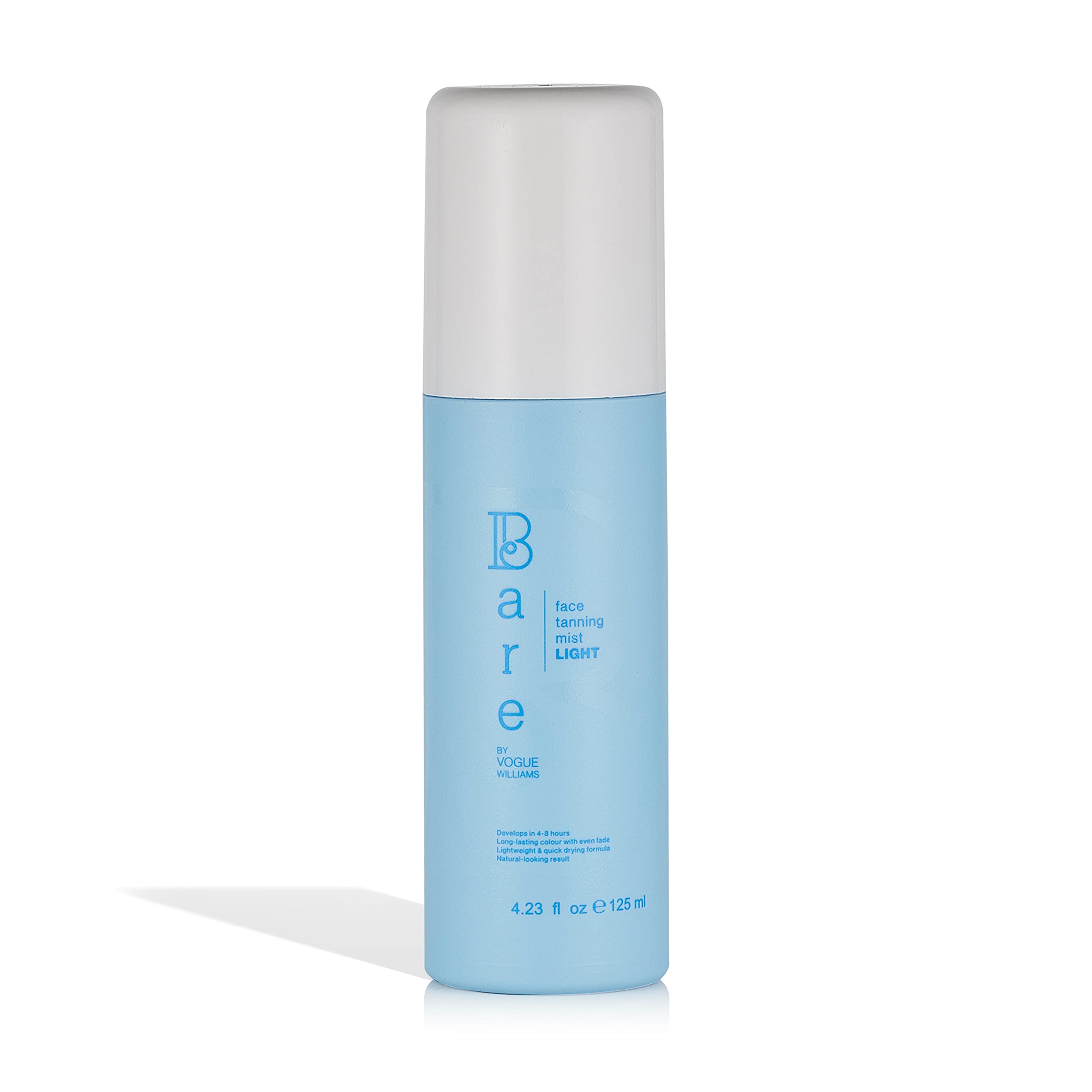 Bare by Vogue Fake Tan - Self Tan Face Mist Spray Solution - Light for a Natural Glow on Face & Body - Easy Application Mist