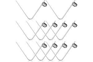 Anranmm 10 PCS Kayak Paddle Spring Snap Clips Stainless Steel Push Button Spring Clip Tube Locking Pin Clip for Camping Awning Tent Pole - Solid Single Pin