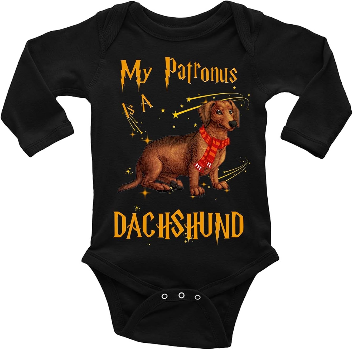 My Patronus is a Dachshund Baby LongSleeve Onesies