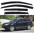 AceRide Window Visors Compatible with 2007-2011 Honda CRV，Rain Guards Sun Shields Window Deflector，Tape-On Mugen Style，4PCS
