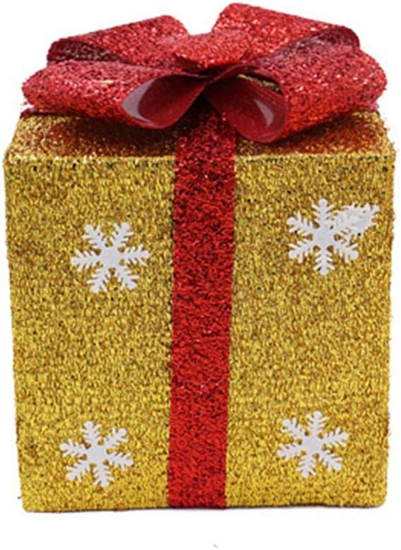 Xuxuou Christmas Gift Box Foldable Square Gift Box with Specially Designed Reusable Gift Box