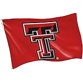 NCAA Texas Tech University Flag with Grommets, 3'x5' Texas Tech Red Raiders Outdoor College Flags & Banners for Garden Patio Indoor Wall Décor