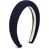 LELET NY Women's Simone Cashmere Padded Headband, Navy, One Size
