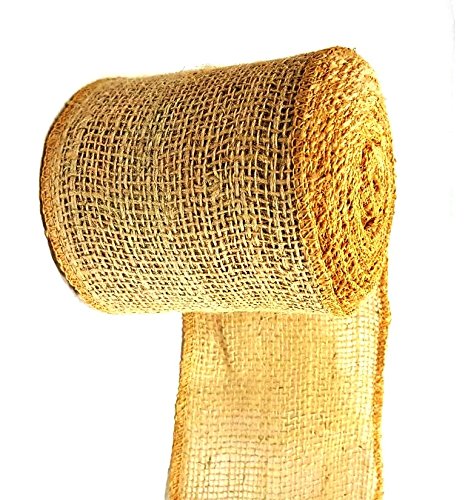 AAYU Brand Premium Burlap Ribbon | 2.5 inch x 10 yards | 7oz Fabric | 100% Natural Burlap Mesh Ribbon, Burlap Wreath Ribbon, Wreath Making Burlap | Eco-Friendly, Natural, Organic Product