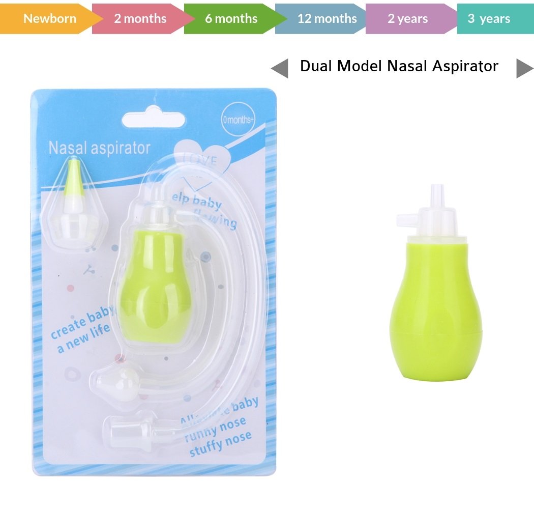 Nasal Aspirator Bulb Syringe Nose Cleaner Silicone Spray Snot Sucker Booger Suction Kit for Baby Essentials Shower Favors Newborn Infant Toddler Child|Little Remedies Nebulizador Drop Filter First Aid