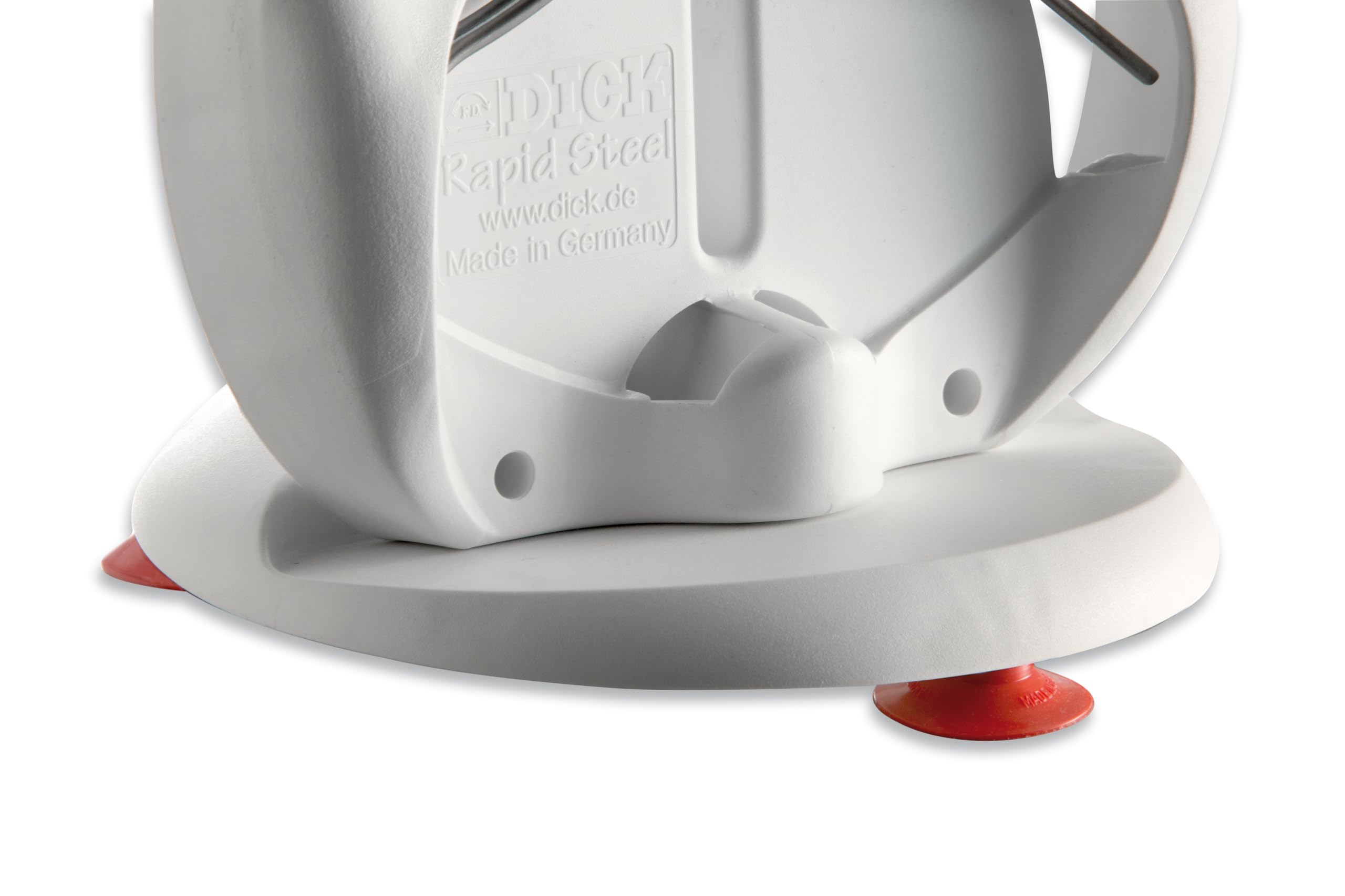 F. DICK Stand Plate for Rapid Steel (Colour: White, Suitable for All Rapid steels, Plate with Suction Cups, Plastic)