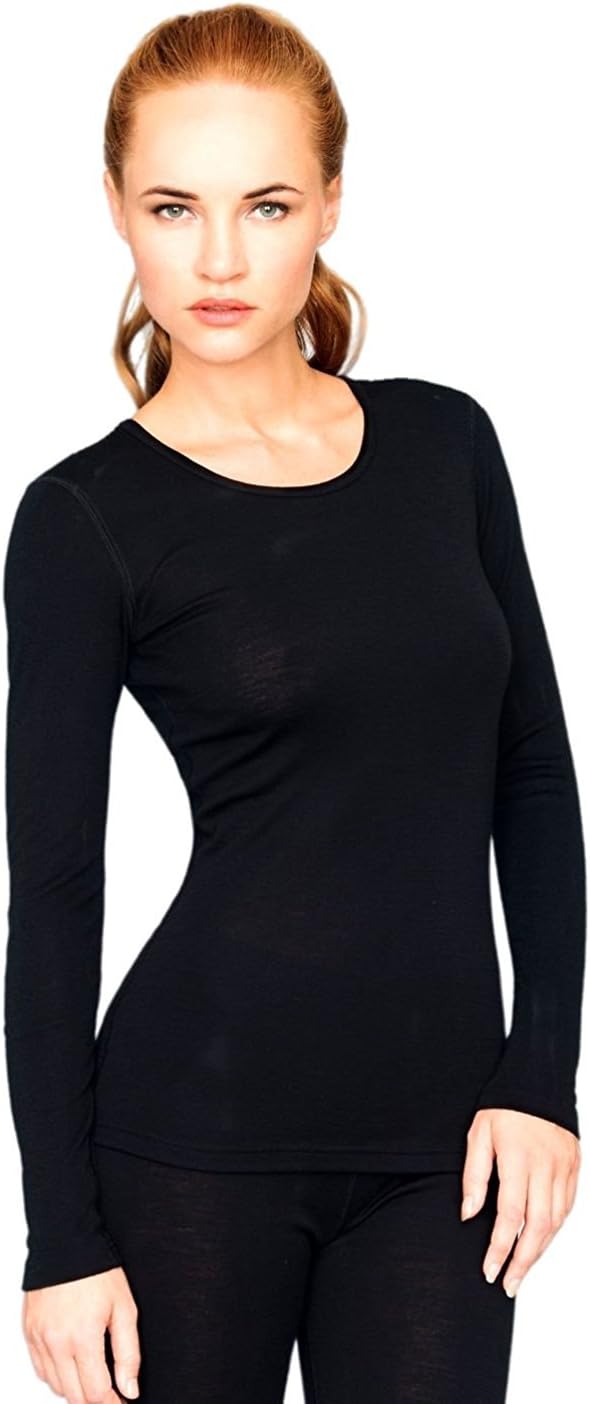 Utenos Merino Wool Ultra Soft Woman Longsleeve Shirt Base Layer Made in EU
