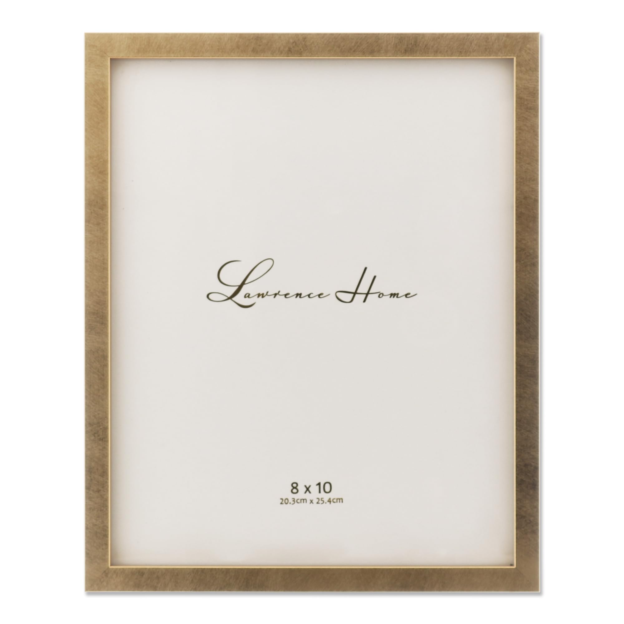 Lawrence Frames 708080 Galvanized Expressions 8x10 Chloe Contemporary Gold Picture Frame