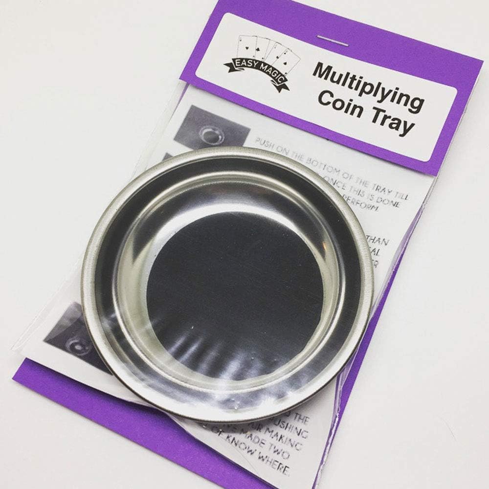 Metal Coin Tray Magic Trick Coin Tray Popper Coin Tray