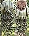 Simpleyourstyle 9colors 3/4 Half Hair Extensions Body Wave Wigs,Synthetic Hair Extensions,wig Stand Gift Heat Resistant Brown Blonde Clip in Hair Extensions U Pick 200g (1b Natural Black)