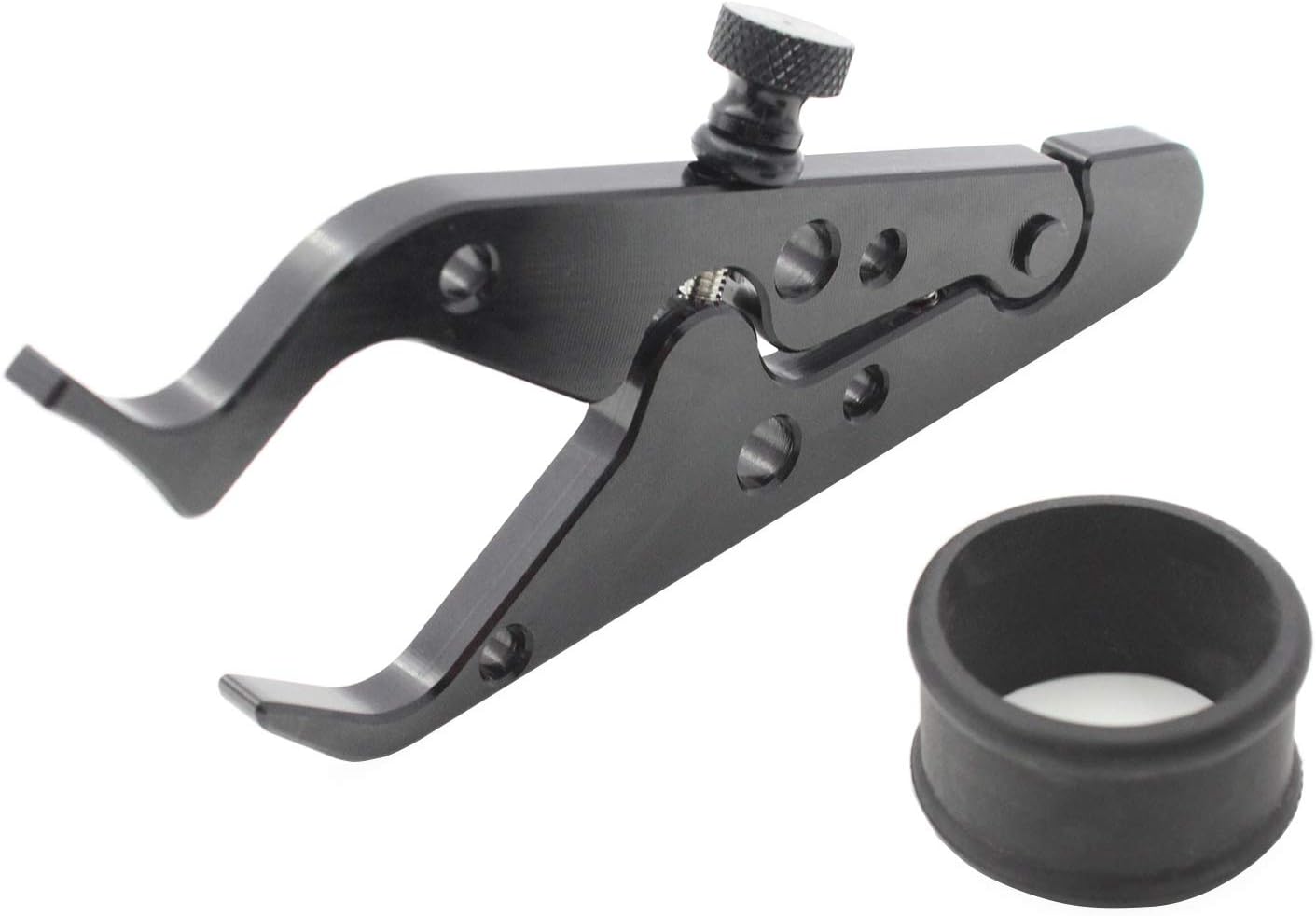 Universal Throttle Control System, GIDIBII Motorcycle Cruise Throttle Assist Aluminum Wrist/Hand Grip Lock Clamp with Silicone Ring Lightweight, Easy to Adjust for Most Motorbikes and Sports Bikes