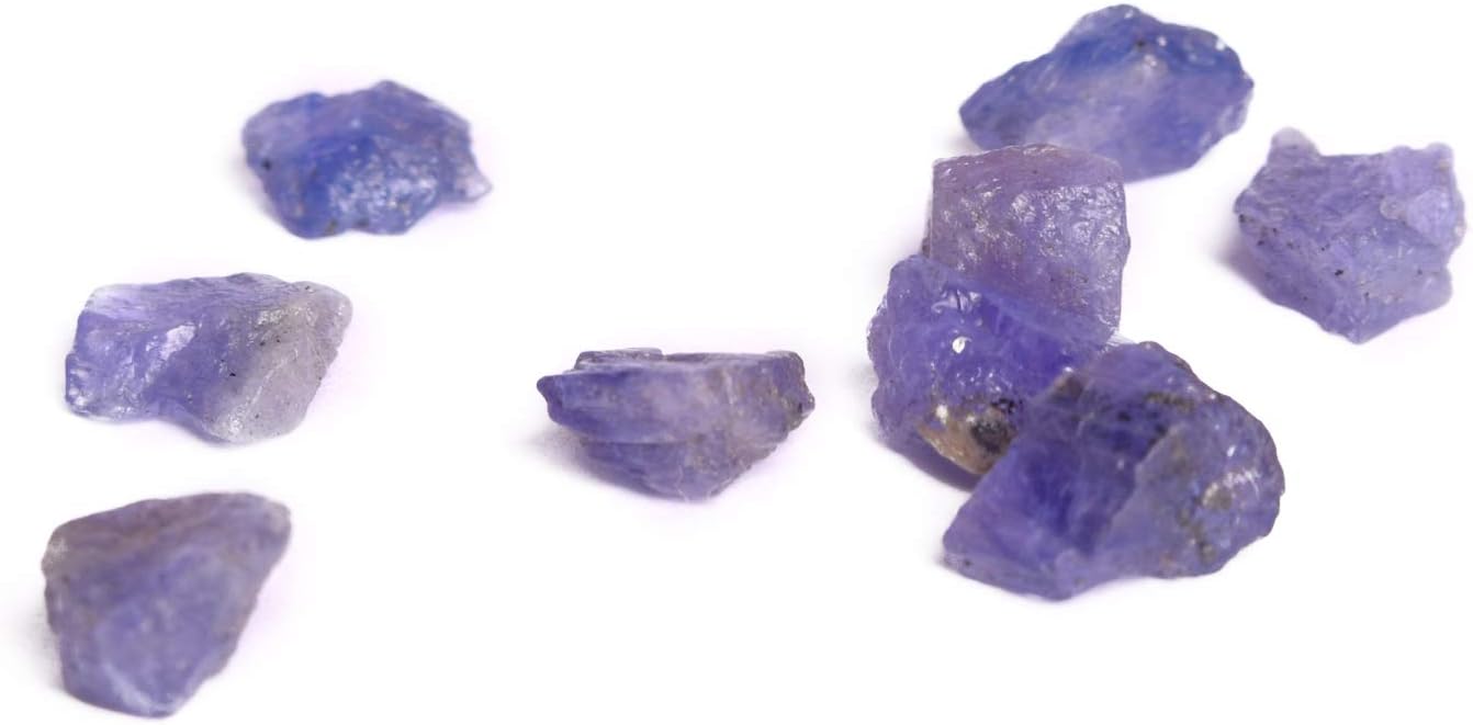 REALGEMS Healing Crystals Loose Tanzanite Blue Color Uncut Raw Rough