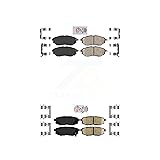 AmeriBRAKES Front Rear Ceramic Disc Brake Pads Kit