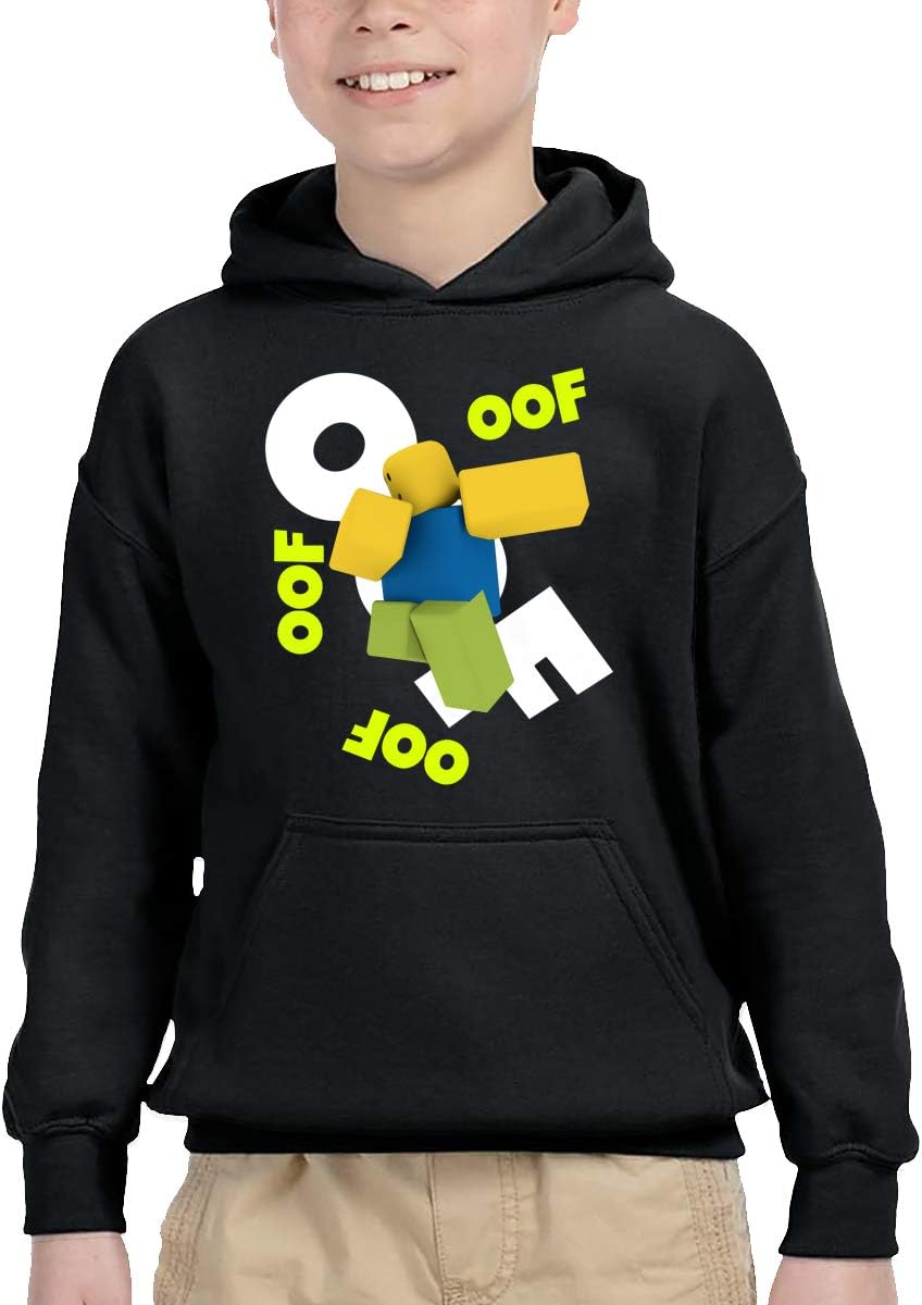 YGS Novelty Roobllox Dab Children's Hooded Sweater 26T Spring Fall Outfit Long Sleeve Straight