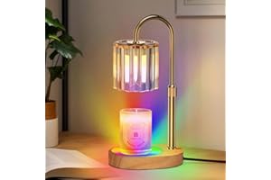 Lukasa Candle Warmer Lamp, with RGB LED Lights,Timer and Dimmer, Adjustable Height, House Warming Gifts New Home Decor, Gifts