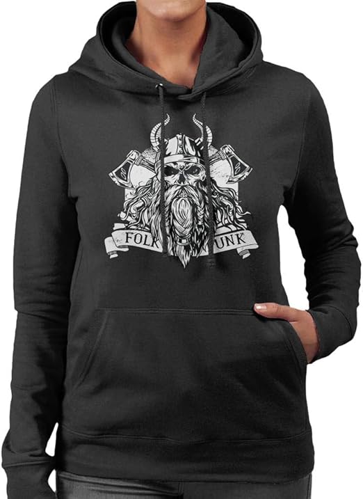 Viking Metal Women's Hooded Sweatshirt: Amazon.co.uk: Clothing