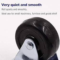 Luomorgo 4Pcs Casters Heavy Duty 2 inch Rubber