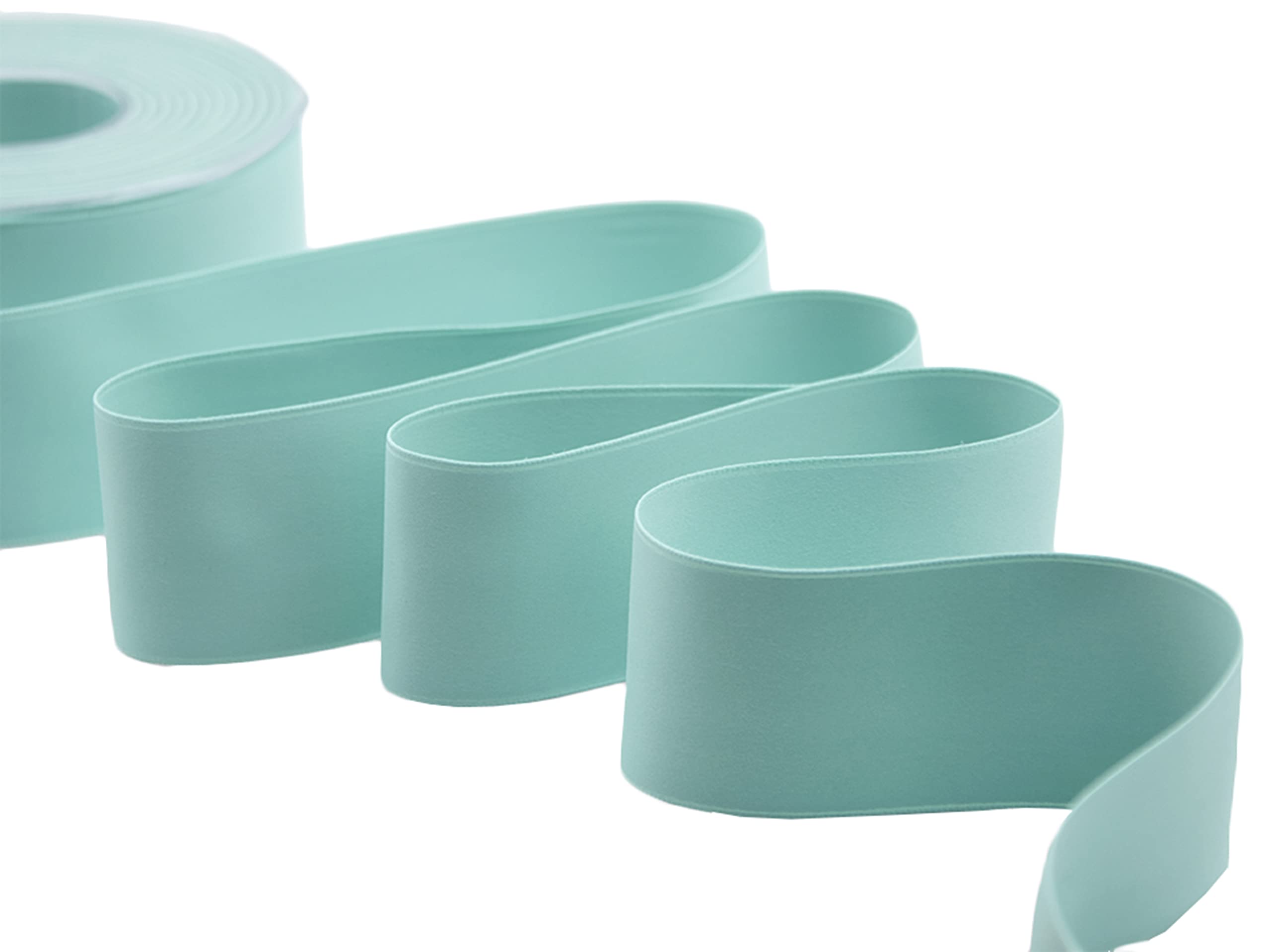 Furlanis - Matt Double Satin, Decorative Ribbon, Gift, Christmas Packing, Wedding, Party, Made in Italy - Aquamarine Green, 40 mm x 20 m