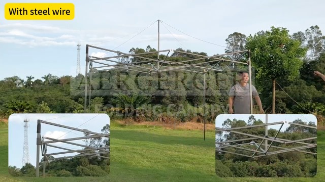 AERGERGER 10x10 Pop Up Canopy Tent with Awning | Heavy Duty Waterproof Gazebo for Outdoor Parties image 25